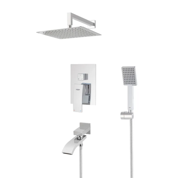 Вбудована душова система із змішувачем Koer KB-66007-01 (Колір хром) (KR3464)