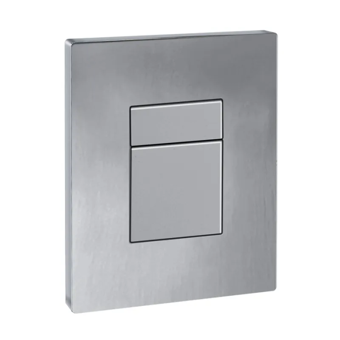 Панель змиву Koer KT-0607-01 157x198x10mm пластикова, кнопка квадратна (колір хром) (KR5344)