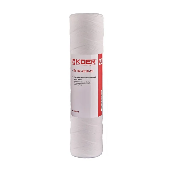 Картридж із поліпропіленової нитки PP20 Koer KV.0120 (KR3162)