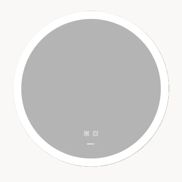 Дзеркало Zerix Solo MC02-80 з LED Touch, Anti-fog, димером, регулятором яскравості (ZX6066)
