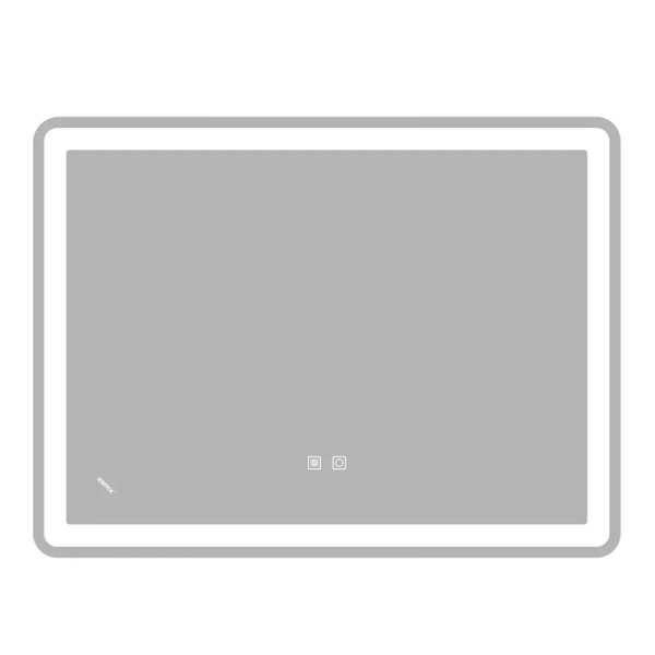 Дзеркало Zerix Mirra MR05-70x50-REVERSE з LED Touch, Anti-fog, димером, регулятором яскравості (ZX6055)