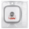 Мийка кухонна Zerix Z6060L-06-160MD (micro decor) (ZS0585)