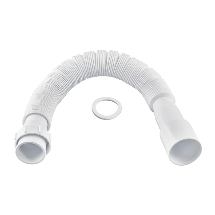 Гофротруба сполучна Zerix GN-01-B з накидною гайкою 1 1/2" (460-1100 мм) (ZX5096)