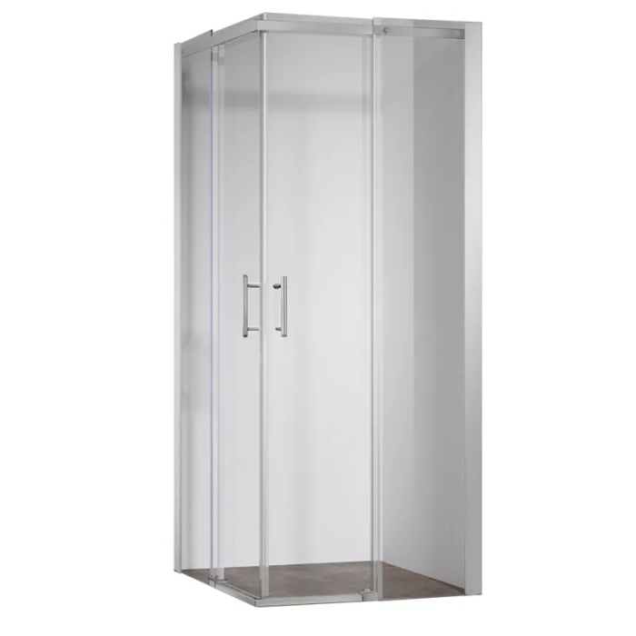 Душова кабіна без піддону Koer SR SC03-90x90x200-TR-02 прозоре скло Easy Clean 6мм SS Color (KR5680)