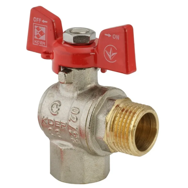 Кран кульовий Koer 1/2" ГШМ кутовий (KR.208) (KR2805)