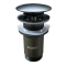 Донний клапан для раковини Koer PW-08-07 1 1/4" без переливу автоматичний CLICK-CLACK (Колір графіт) (KR6484)