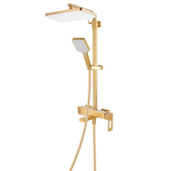 Душова колона зі змішувачем HAIBA KANT 009-J BRUSHED GOLD (Колір матове золото) (HB9606)