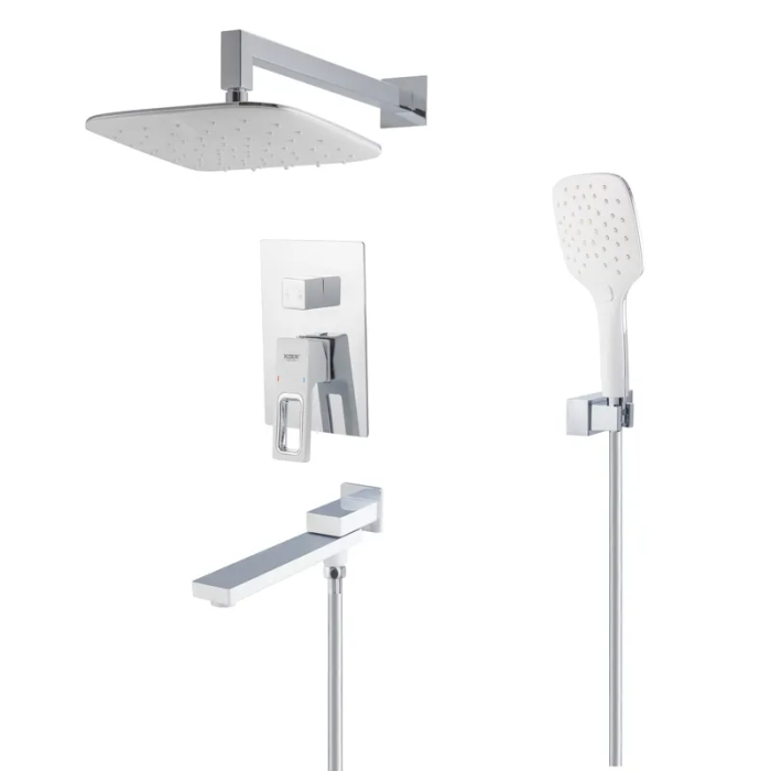 Душова система вбудована Koer KB-66009-04 3 функціі (Колір хром+білий) (KR5990)