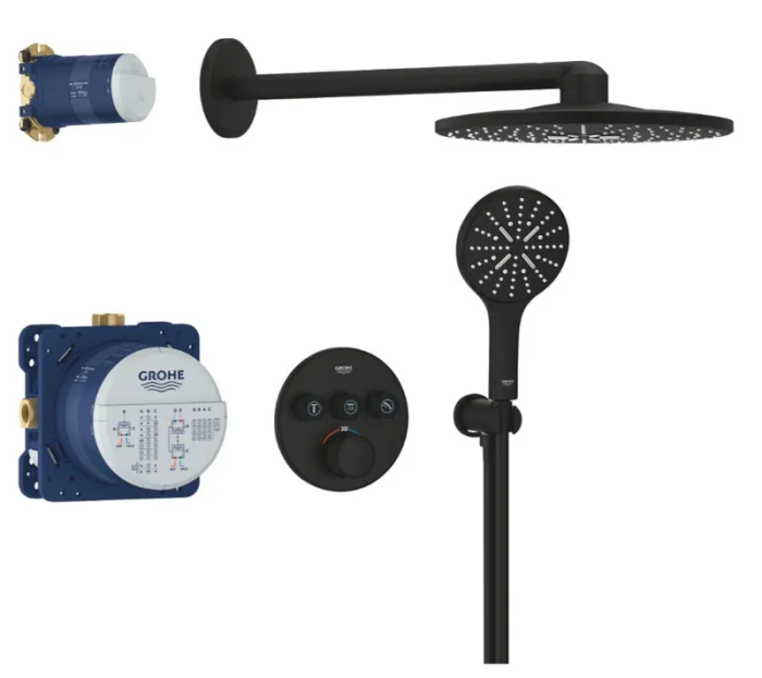 Душова система прихованого монтажу Grohe Grohtherm SmartControl з Rainshower SmartActive 310 (34863KF0)