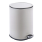 Відро для сміття з плавним закриттям овальне Zerix Prime-TC0105 White 5л колір білий (ZX5901)