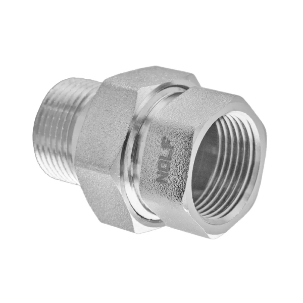 Згін американка Nolf NFC.511-40 - 1-1/2" прямий нікельований (NF3234)