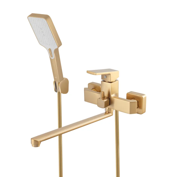 Змішувач для ванни HAIBA GAUDI 006 EURO BRUSHED GOLD (Колір матове золото) (HB9598)