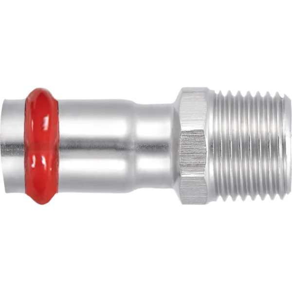 Перехідник із зовнішньою різьбою Koer KQ.A1508M Press-Inox AISI 304 15x3/4" (KR6278)