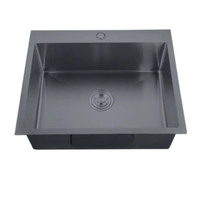 Мийка Zerix ZH5045-215 Nano-Black (3.0/0.8) з нерж. сталі  (MX1580)
