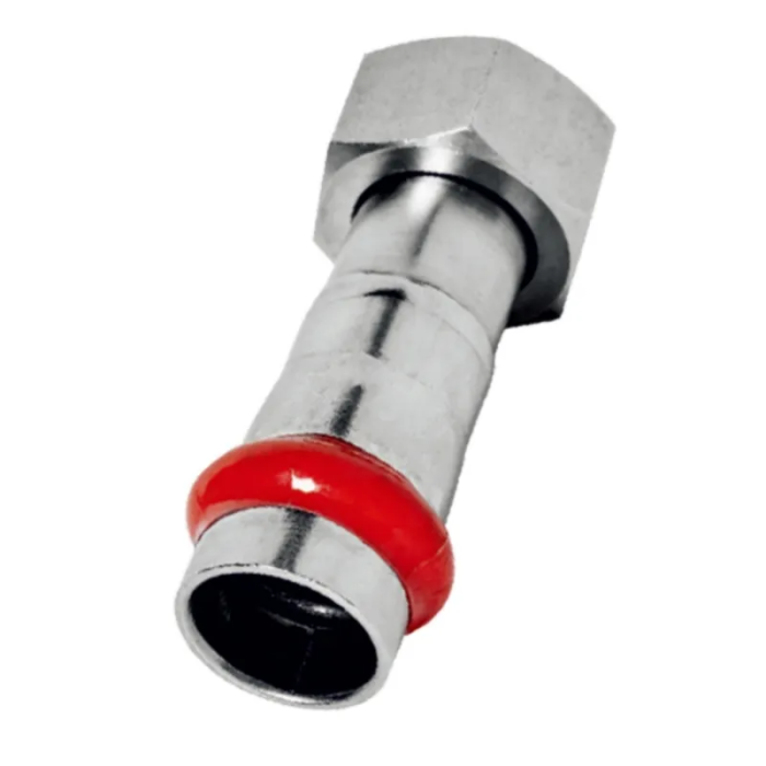 Перехідник з накидною гайкою Koer KQ.A2208NF Press-Inox AISI 304 22x3/4" (KR6340)