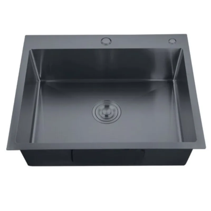 Мийка Zerix ZH5843-215 Nano-Black (3.0/0.8) з нержавіючої сталі (MX1584)