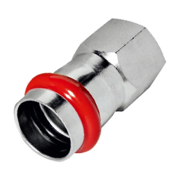 Перехідник із внутрішньою різьбою Koer KQ.A2206F Press-Inox AISI 304 22x1/2" (KR6292)
