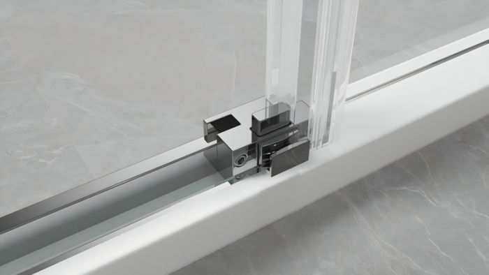 Душова кабіна без піддону Koer SR SC03-90x90x200-TR-07 прозоре скло Easy Clean 6мм, графіт (KR5359)