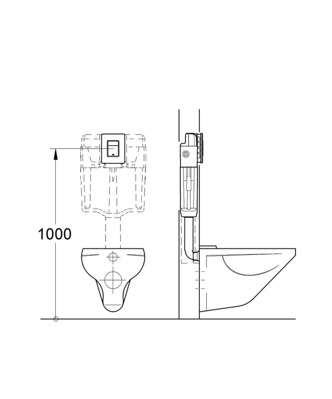 Комплект Grohe Set Унітаз QUADRO-0301-T3 + Інсталяція 38536001 + панель 38732000 (38536001QUADRO0301T3)