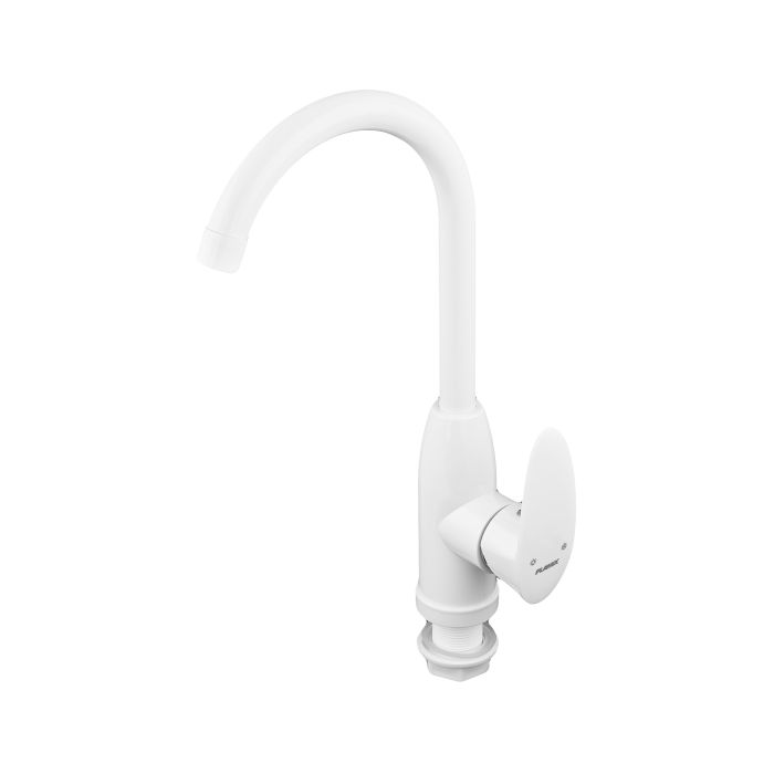 Змішувач для кухні Plamix Cezar-011-B SET White (з підведенням) (PM0667)