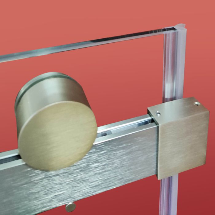Двері в нішу Koer SR SD01-120x200-TR-02 прозоре скло Easy Clean 8мм, нікель (KR5379)