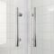 Душова кабіна без піддону Koer SR SC04-100x100x195-TR-01 прозоре скло Easy Clean 5мм, хром (KR5361)