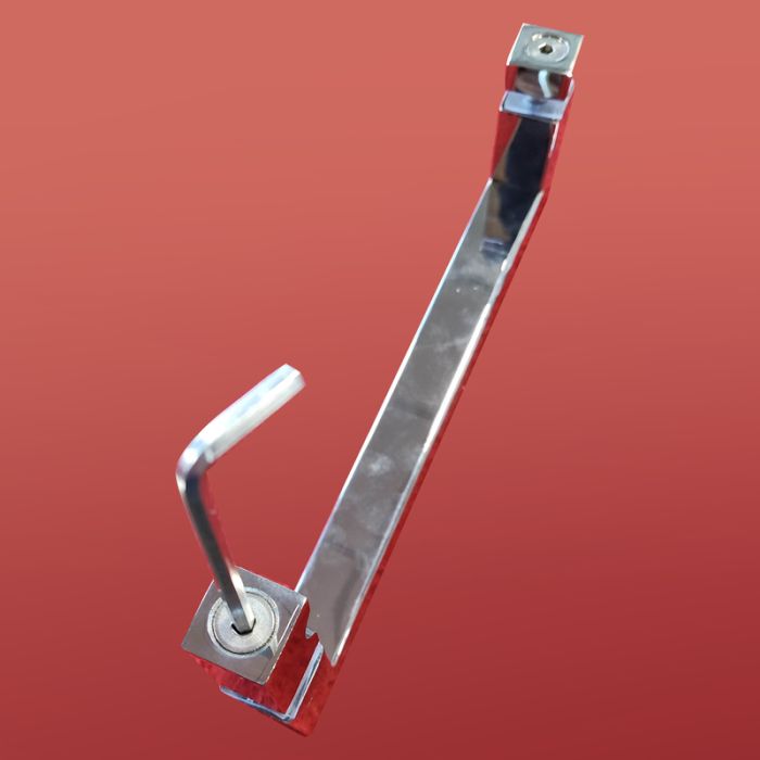 Двері в нішу Koer SR SD02-120x200-TR-01 прозоре скло Easy Clean 8мм, хром (KR5384)
