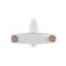 Змішувач для душової кабіни Plamix Cezar-003 SET White (з шлангом, лійкою та кронштейном) (PM0665)