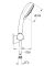 Душовий набір з тримачем, 3 режими струменя Grohe New Tempesta Cosmopolitan (27584002)