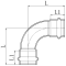 Коліно 90° дворозтрубне Koer KQ.L54-2 Press-Inox AISI 304 54x54 (KR6405)