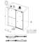 Двері в нішу Koer SR SD06-120x220-TR-01 прозоре скло Easy Clean 8мм, хром (KR5367)