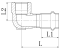 Коліно 90° ВР Koer KQ.L2808F Press-Inox AISI 304 28x3/4" (KR6410)