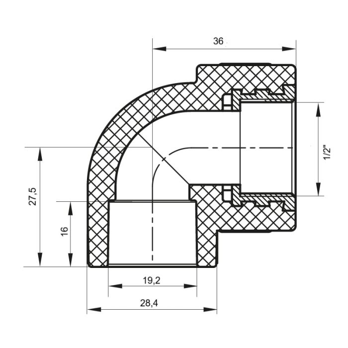 Кут ВР 20x1/2F PPR Koer K0113.PRO (KP0135)