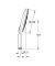 Ручний душ, 3 режими струменя Grohe Rainshower SmartActive (26553000)