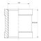 З'єднувальна муфта Koer KF.C06.WN - 1/2'' (Без нікелю) (KR3025)
