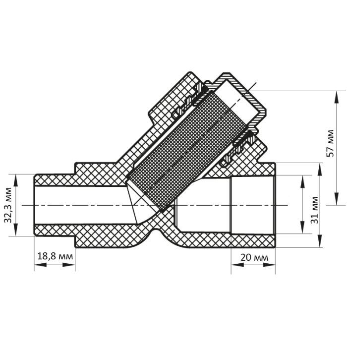 Фільтр грубої очистки 32 PPR Koer K0148.PRO (KP0187)