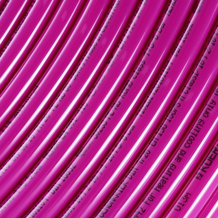 Труба для теплої підлоги з кисневим бар'єром Koer PEX-B EVOH 16*2,0 (pink) (240 м) (KR2828)