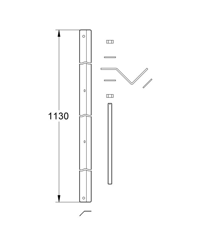 Комплект кріплення для кутового монтажу Grohe Rapid SL (38562001)