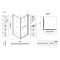 Душова кабіна без піддону Koer SR SC09-90x90x200-L-TR-07 прозоре скло Easy Clean 6мм Графіт (KR5685)