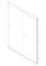 Двері в нішу Koer SR SD03-140x200-TR-01 прозоре скло Easy Clean 8мм, хром (KR5385)