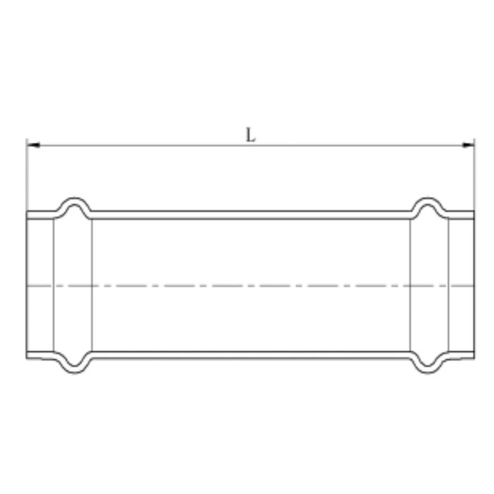 Муфта насувна Koer KQ.C54 Press-Inox AISI 304 54x54 (KR6320)