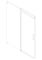 Двері в нішу Koer SR SD02-140x200-TR-01 прозоре скло Easy Clean 8мм, хром (KR5383)