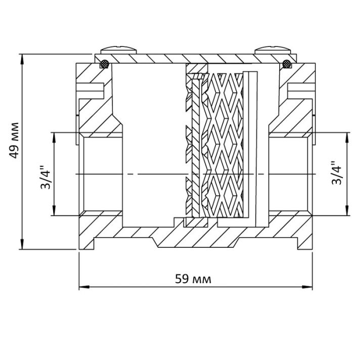 Фільтр газовий 3/4" Koer KG.F01.A (KR3104)