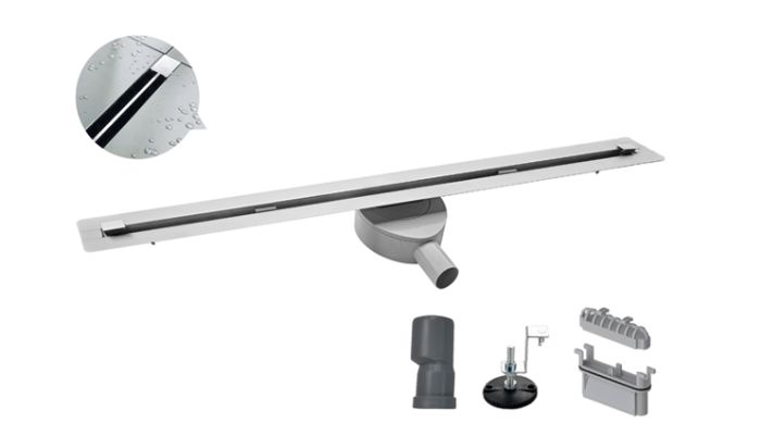 Душовий трап "Тонкий" Koer FD07-20x800-Slender з нержавіючої сталі SUS304 (KR5137)