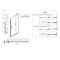 Двері у нішу Walk-In розсувні Koer SR SD07-120x200-L-TR-07 прозоре скло Easy Clean 8мм Графіт (KR5688)