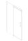 Двері в нішу Koer SR SD01-120x200-TR-01 прозоре скло Easy Clean 8мм, хром (KR5376)