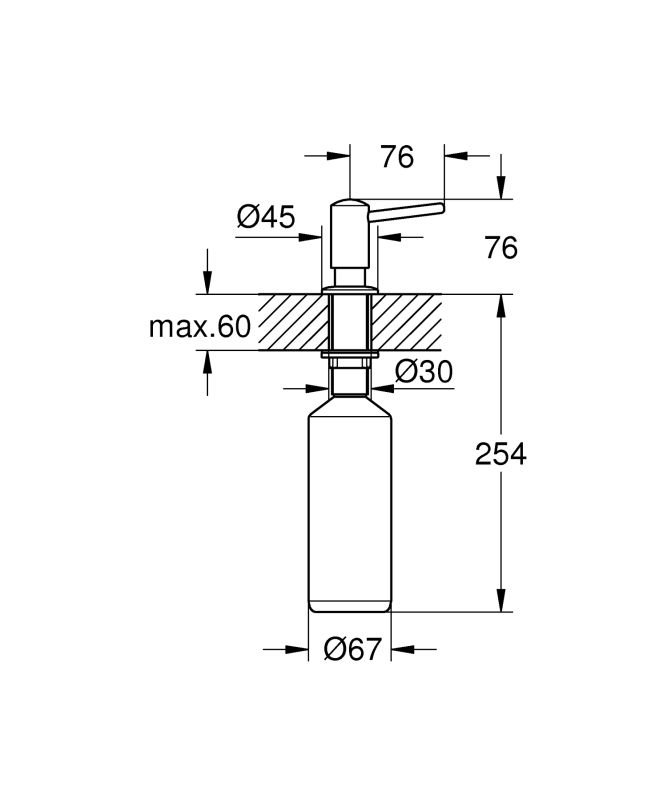 Дозатор для миючого засобу Grohe (40536000)