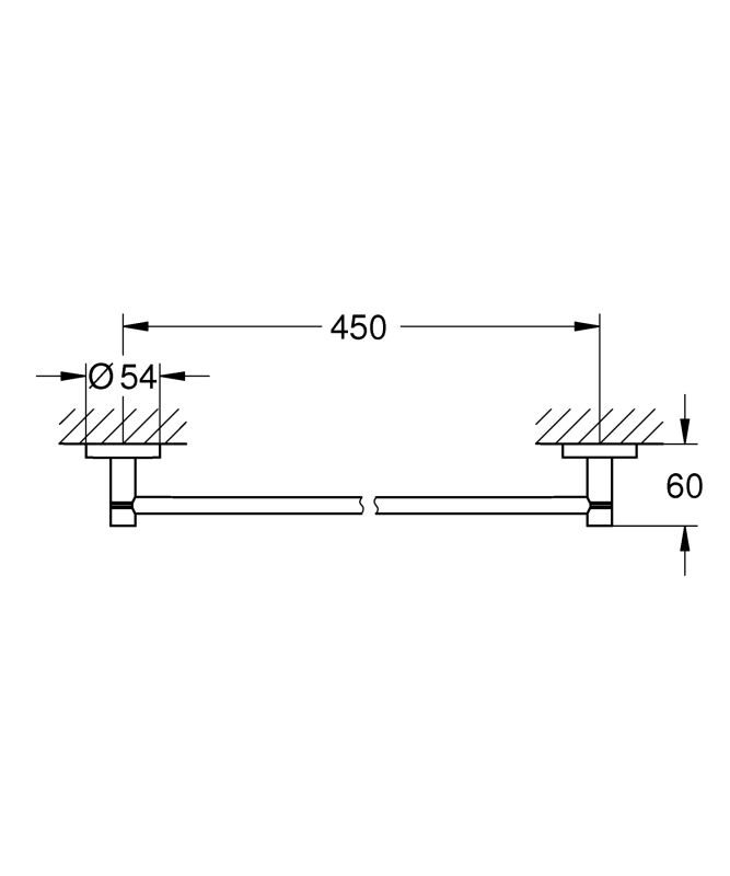 Тримач для рушників Grohe Essentials New (40688001)
