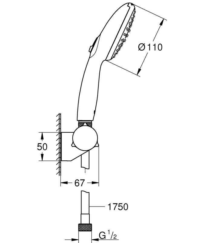 Ручний душ Grohe Tempesta 110 (27601003)