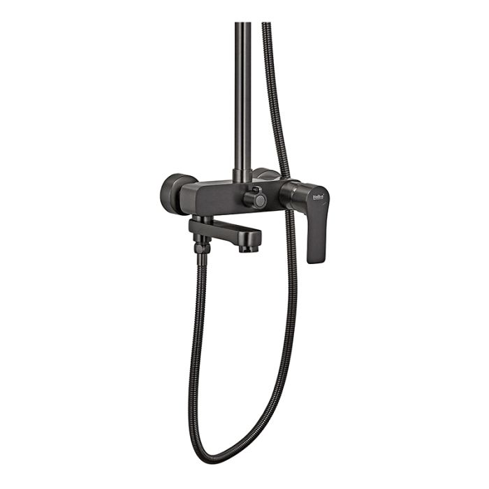 Душова колона із змішувачем Haiba Milano 003-J Graphite (HB4009)